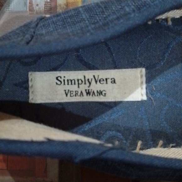 Final Price F2 Simply Vera Wang 8.5 espadrille flats with beaded and bow front - Picture 4 of 9